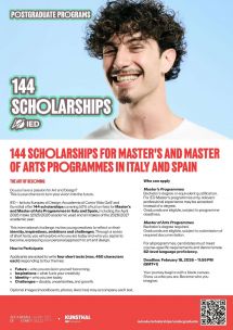 25%学费减免！IED研究生课程奖学金竞赛开启